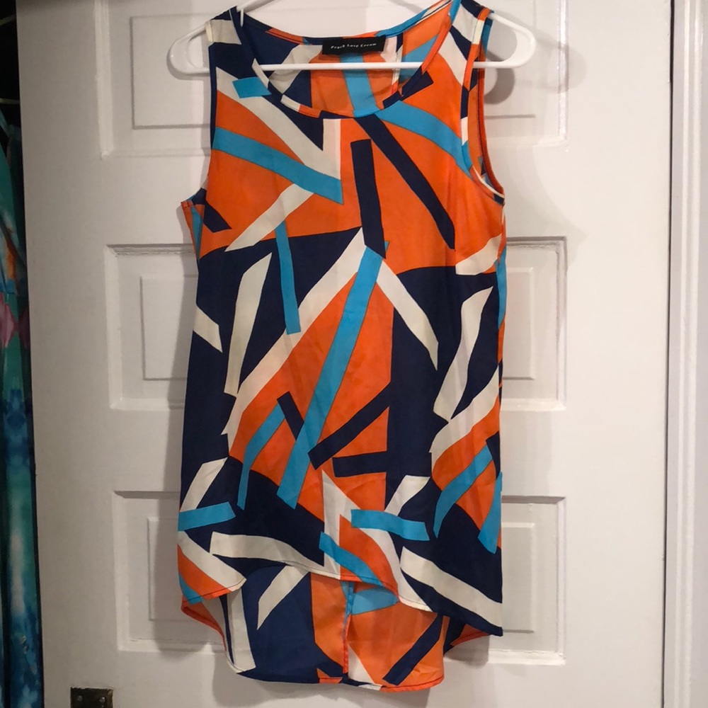 Peach Love Cream Open Back Size Medium Top